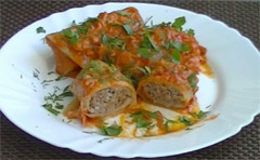 Cabbage Rolls with Ground Beef and Cheese