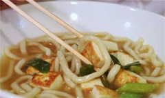 Traditional Chinese Tofu Noodle Soup