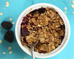 Blackberry Crumble Healthy Breakfast Recipe